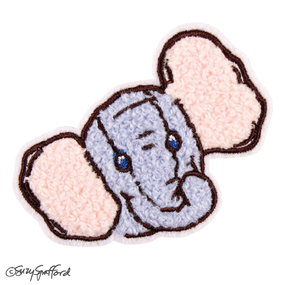 スージー・ズー 刺繍ステッカー エリーファント