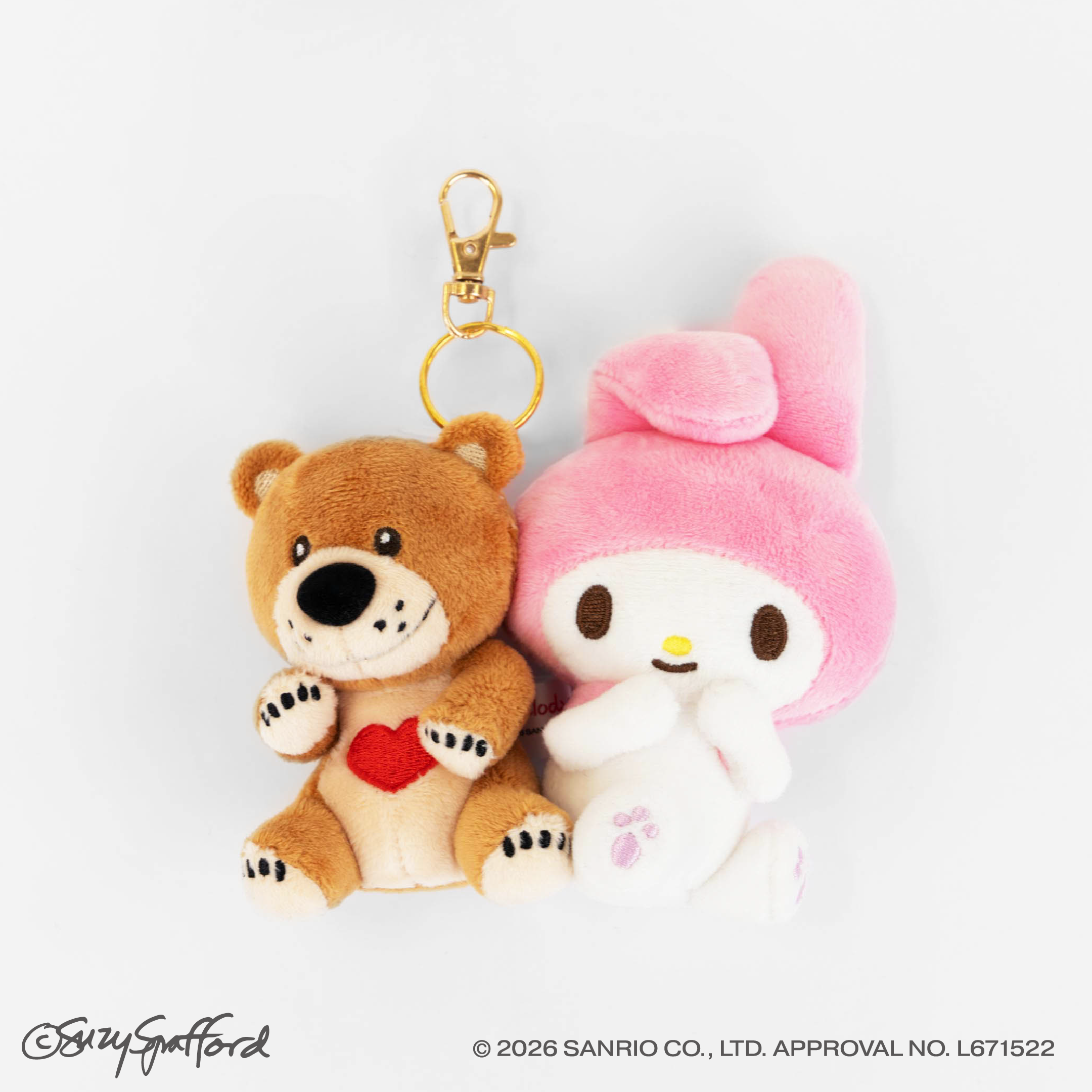 Suzy's Zoo スージー・ズー × マイメロディコラボ ぬいぐるみチャーム