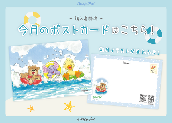 今月のポストカード紹介！8月はこちら🐬✨