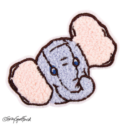 スージー・ズー　刺繍ステッカー　エリーファント