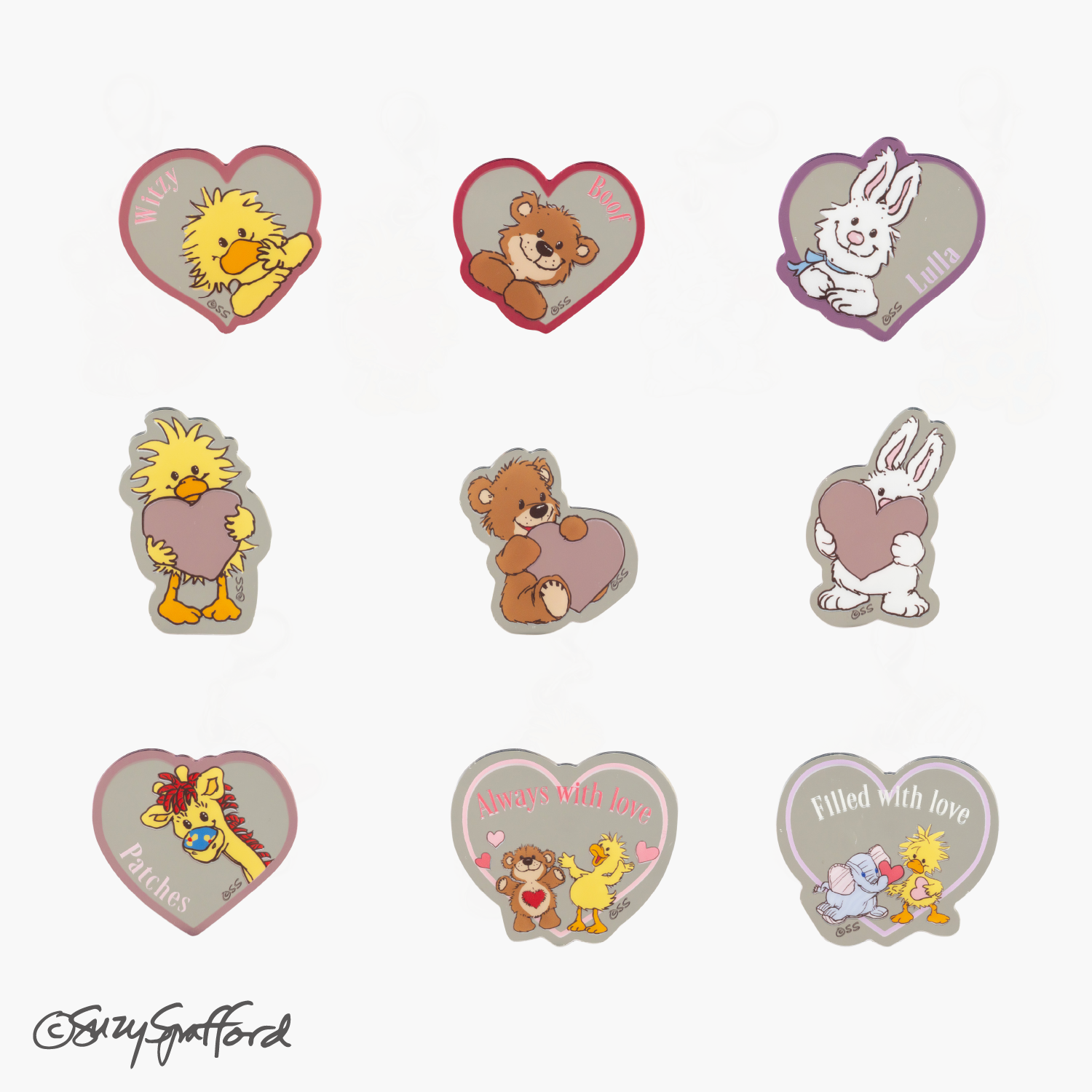 【期間限定】Suzy's Zoo スージー・ズー アクリルミラーシール　※BOX販売