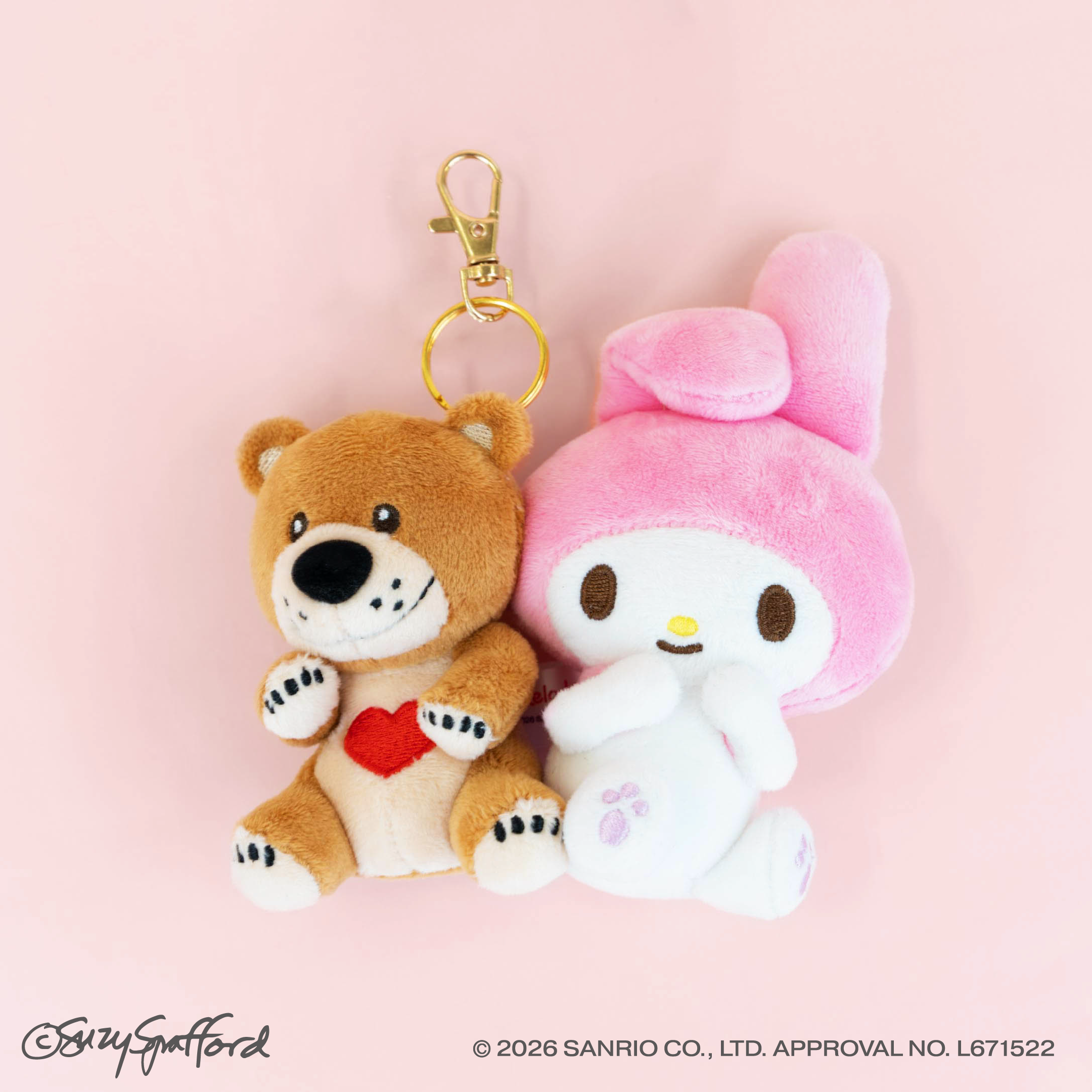 Suzy's Zoo スージー・ズー  × マイメロディコラボ ぬいぐるみチャーム